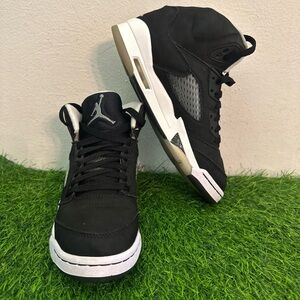 AIR JORDAN 5 V RETRO GS USED SIZE 6.5Y OREO BLACK